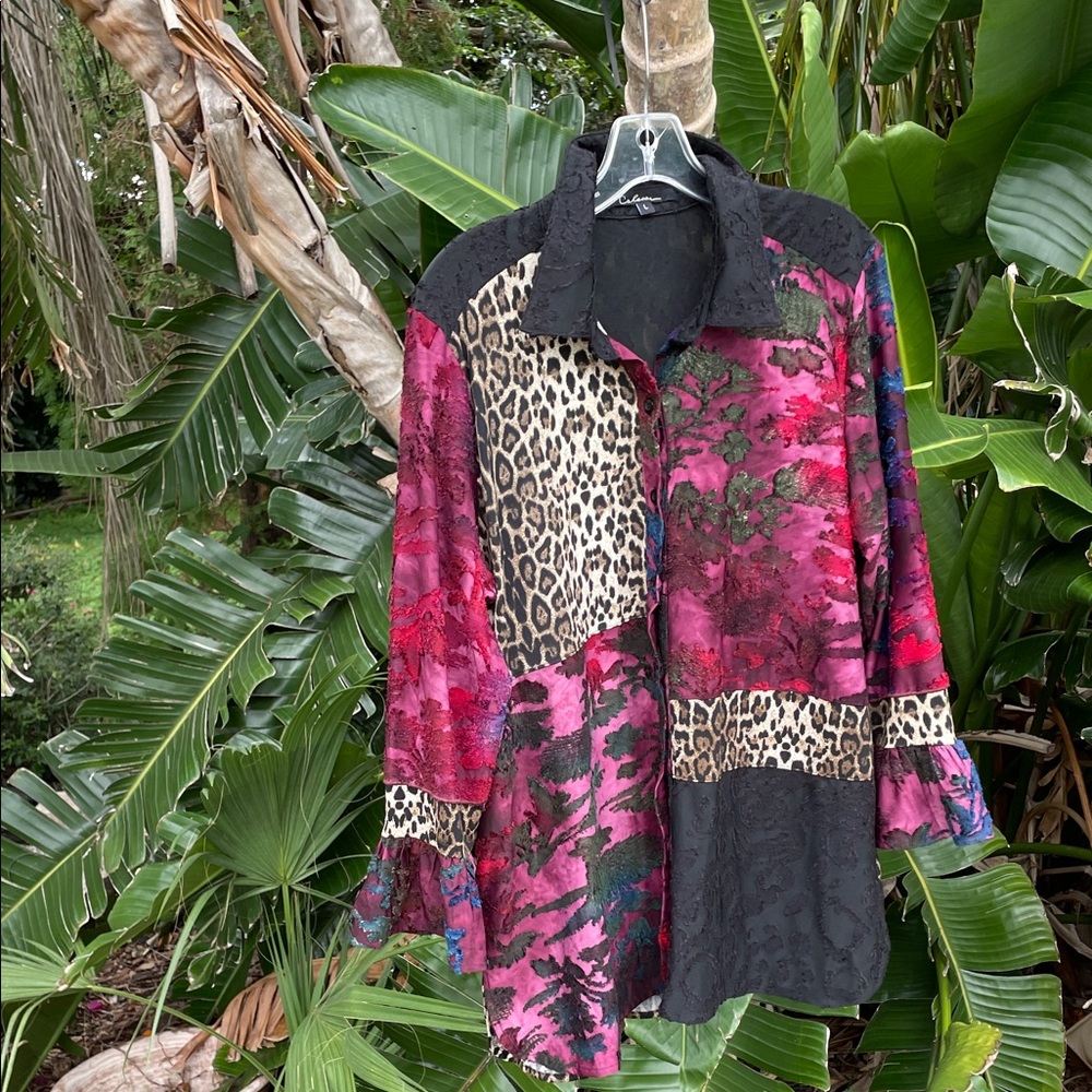 Calessa Bohemian Patchwork, Leopard, Print And Bu… - image 1